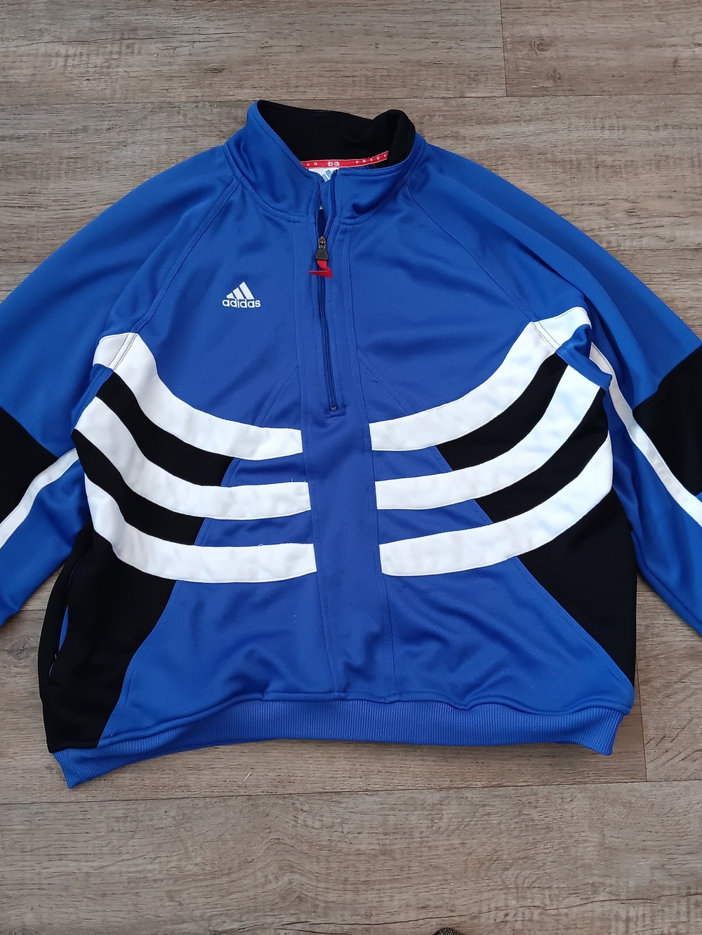 Vintage 90s Adidas Predator Soccer Quarter Zip Jacket Size XL